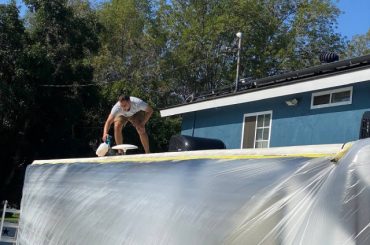 RV Roof Coating in Costa Mesa by Cosrom Way RV Repair Service