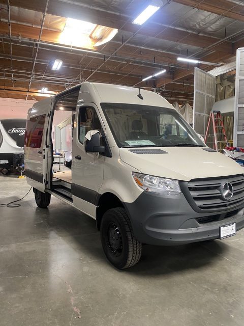 Mercedes Sprinter van custom exterior