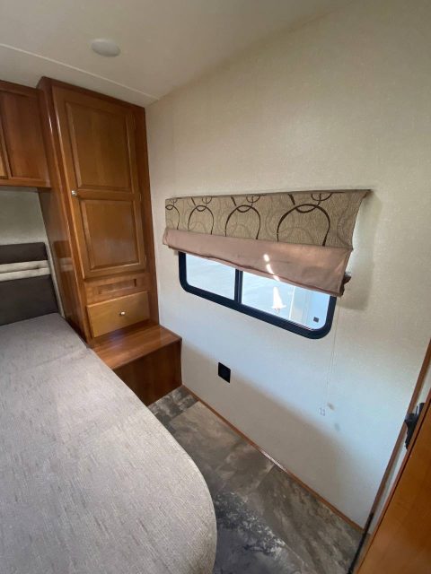 Coachmen Leprechaun RV bedroom renovation