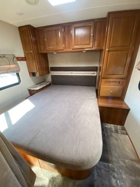 Coachmen Leprechaun RV bedroom renovation Costa Mesa