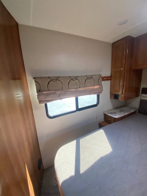 Coachmen Leprechaun RV bedroom renovation Jrange County