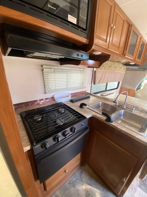 Coachmen Leprechaun RV kitchen renovation