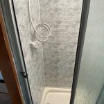 Coachmen Leprechaun RV shower renovation Costa Mesa