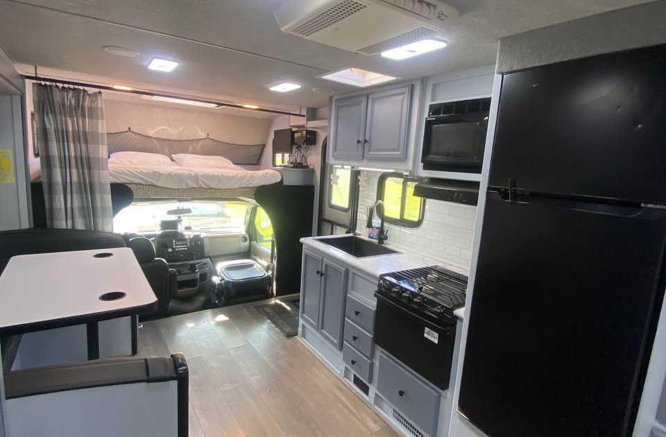 Fleetwood Tioga rv kitchen remodel RV interior makeover orange county