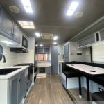 RV interior Kitchen remodeling after