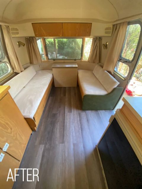 Airstream vintage trailer remodel