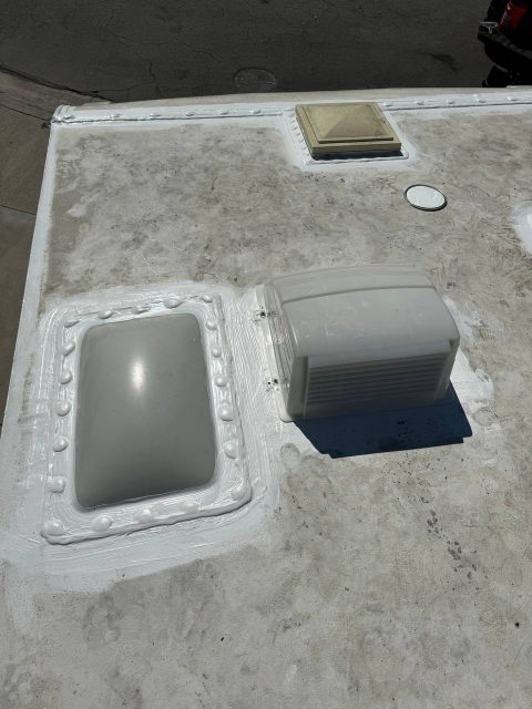 To reseal a motorhome roof Orange County Costa Mesa