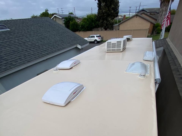 Travel Trailer roof repair Orange County