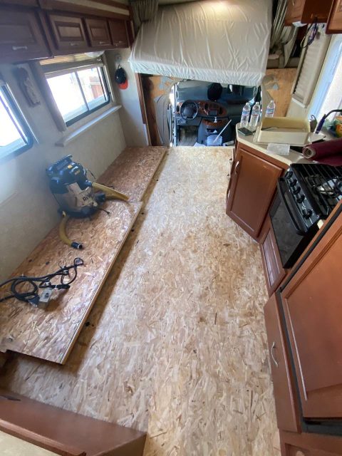 replacing camper floor Orange County Costa Mesa