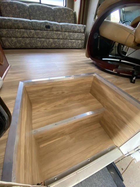 replacing camper floor laminate