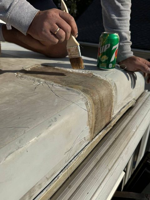 RV Fiberglass Roof Repair