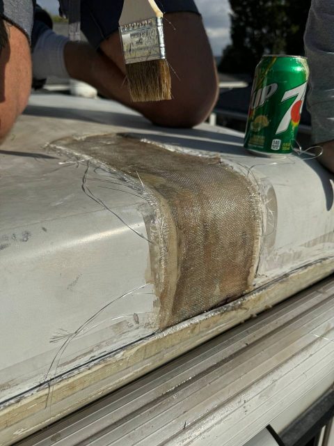 Rv fiberglass roof fixing Costa Mesa