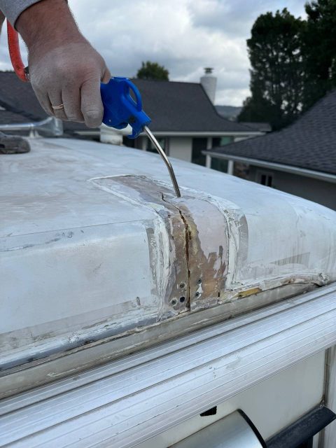 Rv fiberglass roof fixing Custom Way RV Repair