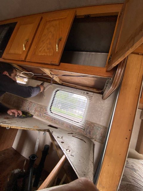 Cabinets Restoration RV repair service in Orange County Ca