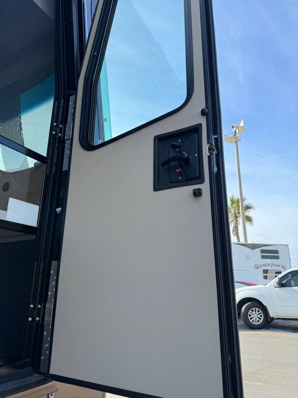 RV Door Vinyl Upholstery RV Service CUSTOM WAY in Costa Mesa