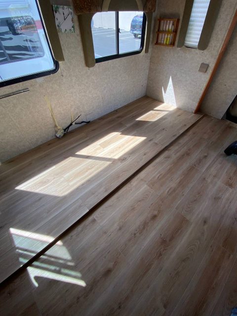 RV slide-out floor replacement