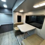 Dinette in hauler mobile office