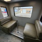 Dinette in hauler mobile office truck