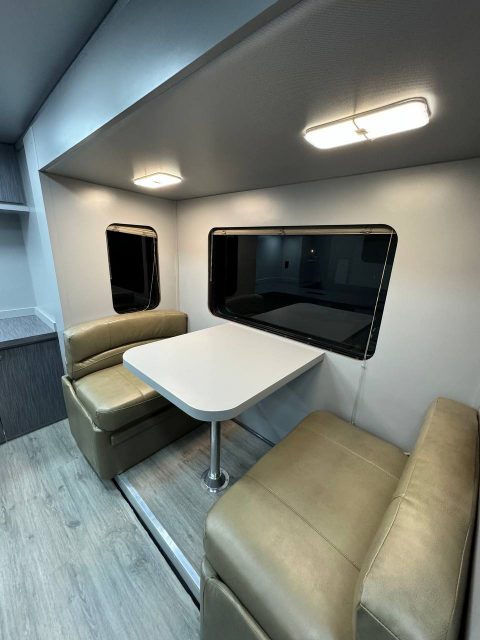 Dinette in mobile office truck