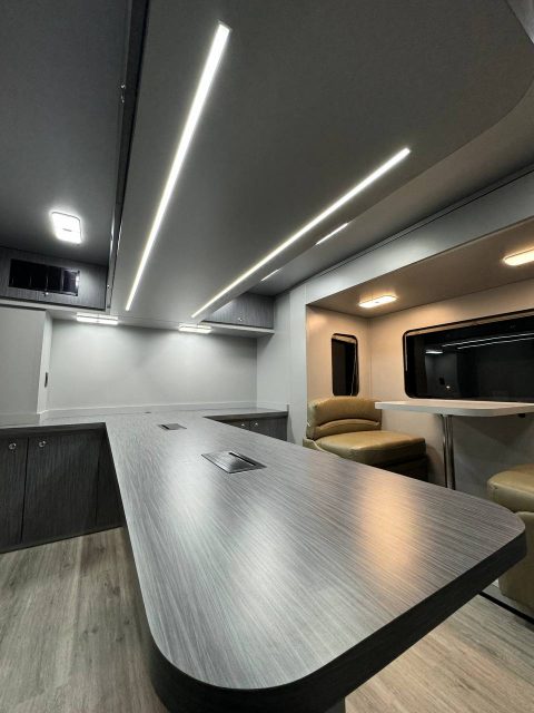 Electric and Lighting in mobile office truck