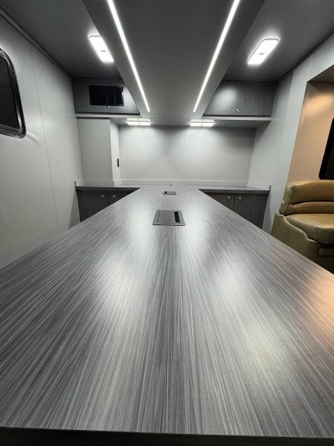 Electric and Lighting in mobile office truck Custom Way Orange County