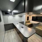 Floor in hauler mobile office truck Custom Way California