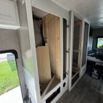 Mercedes Sprinter interior Closet remodeling