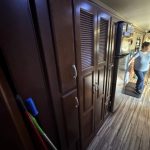 before Thor Motor Coach Challenger closet renovation