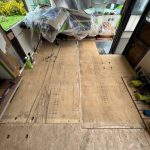 Replace damaged plywood RV flooring