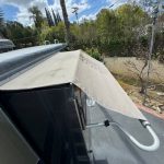 Slide awning fabric replacement