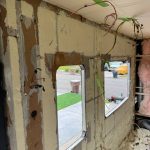 Spray foam rv walls after water damage