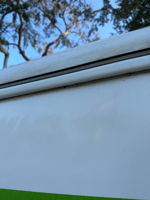 reseal aluminum molding rv after water damage Orange County