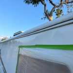 reseal aluminum molding rv repair after water damage California