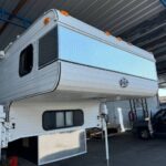 Diamond aluminum sheet installation travel trailer