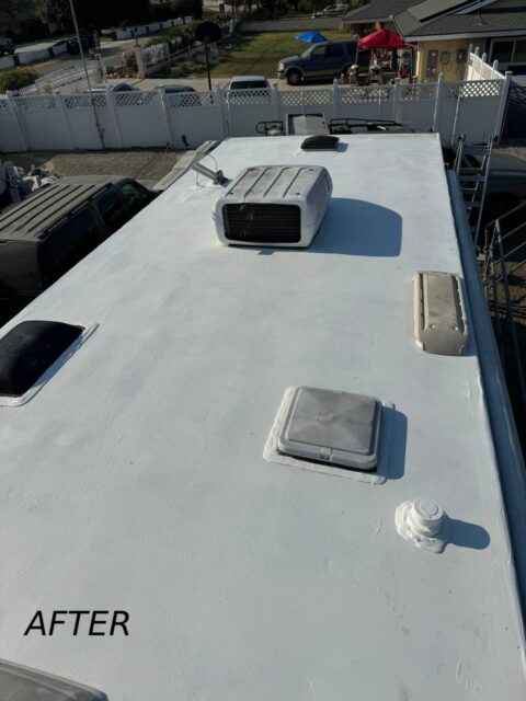 after rv roof recoating and resealing LA California