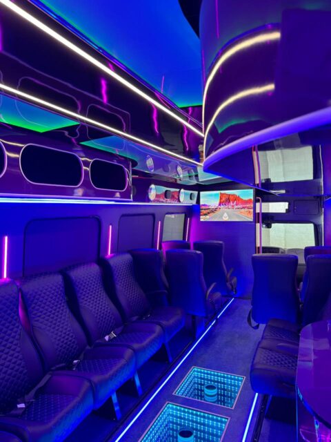 interior party bus california