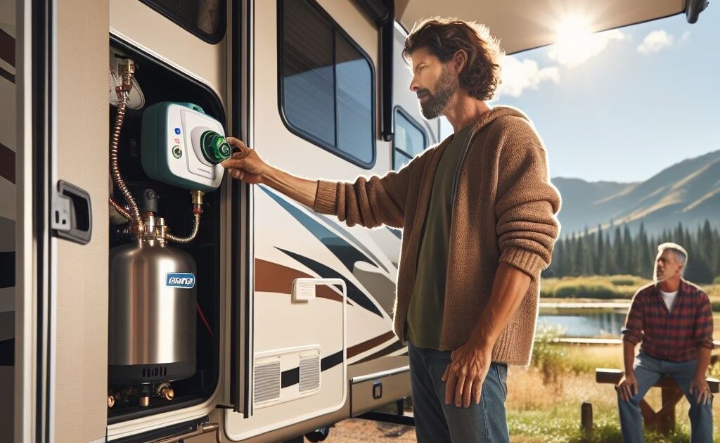 How to reset rv hot water heater