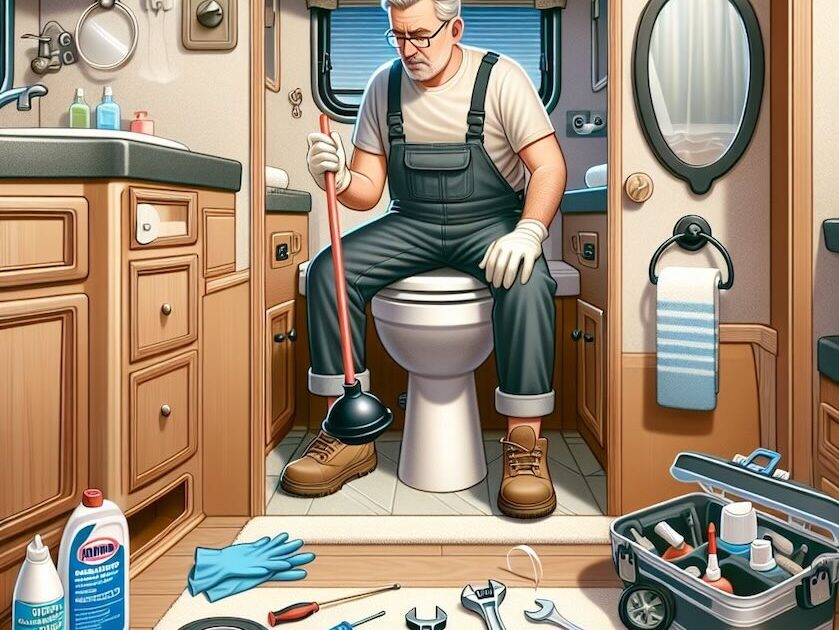 How to unclog RV toilet