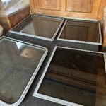 boat Window aluminum frame cleaning, painting