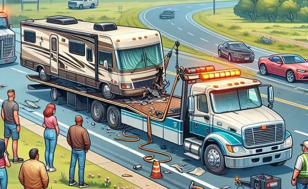 How to tow a broken motorhome?