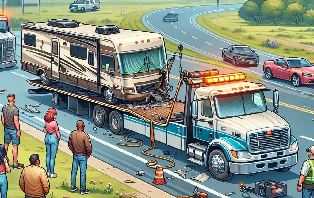 How to tow a broken motorhome?