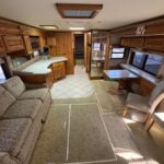 RV interior before remodeling