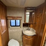 RV toilet before remodeling