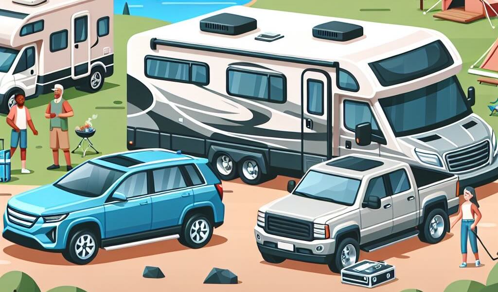 What vehicles can be flat towed behind a motorhome?