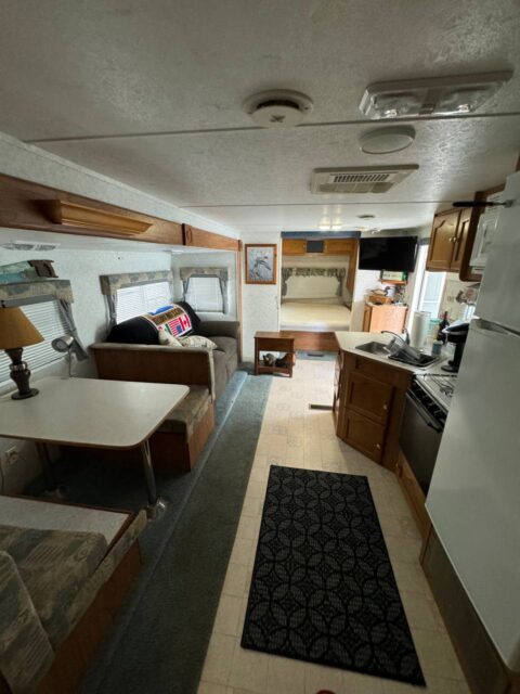 before trailer renovation