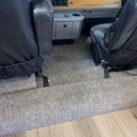 37ft rv restoration new carpet in Driver area