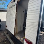 trailer rear door installation 4