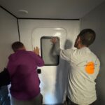 trailer rear door installation 5