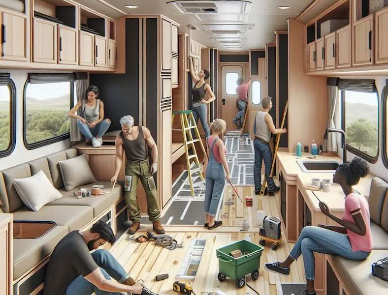 How to remodel a motorhome?