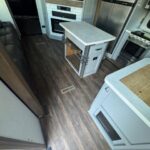 new vinyl flooring in travel trailer